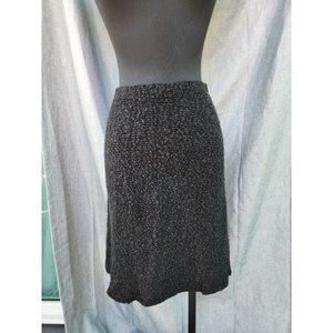 Forever 21 Wool Skirt Long Black Stretch Waist Womens Size Small Vintage